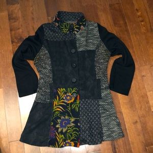 Beautiful Fall colour mixed fabric A-line Chemise